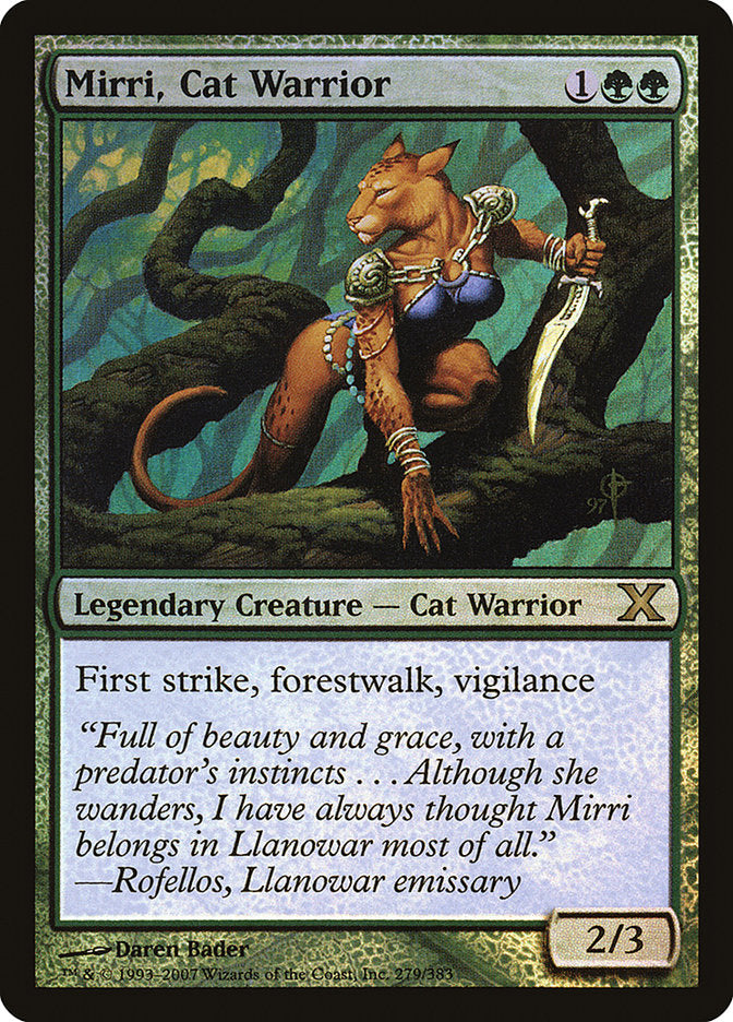 Mirri, Cat Warrior (Premium Foil) [Tenth Edition] | Gear Gaming Fayetteville