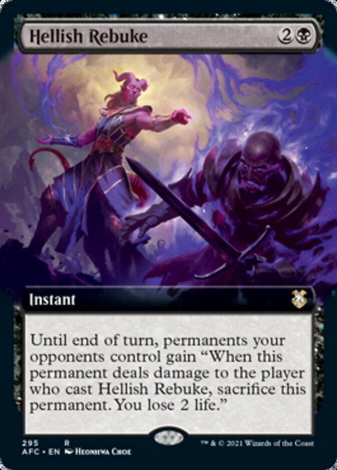 Hellish Rebuke (Extended Art) [Dungeons & Dragons: Adventures in the Forgotten Realms Commander] | Gear Gaming Fayetteville