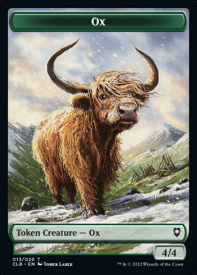 Ox Token [Commander Legends: Battle for Baldur's Gate Tokens] | Gear Gaming Fayetteville