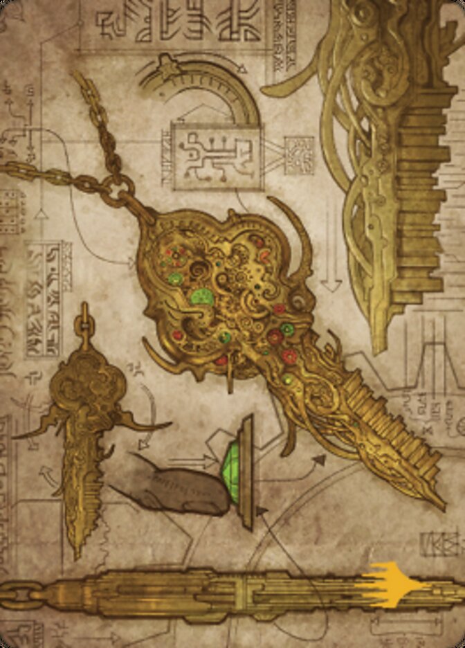 Key to the City Art Card (Gold-Stamped Planeswalker Symbol) [The Brothers' War Art Series] | Gear Gaming Fayetteville