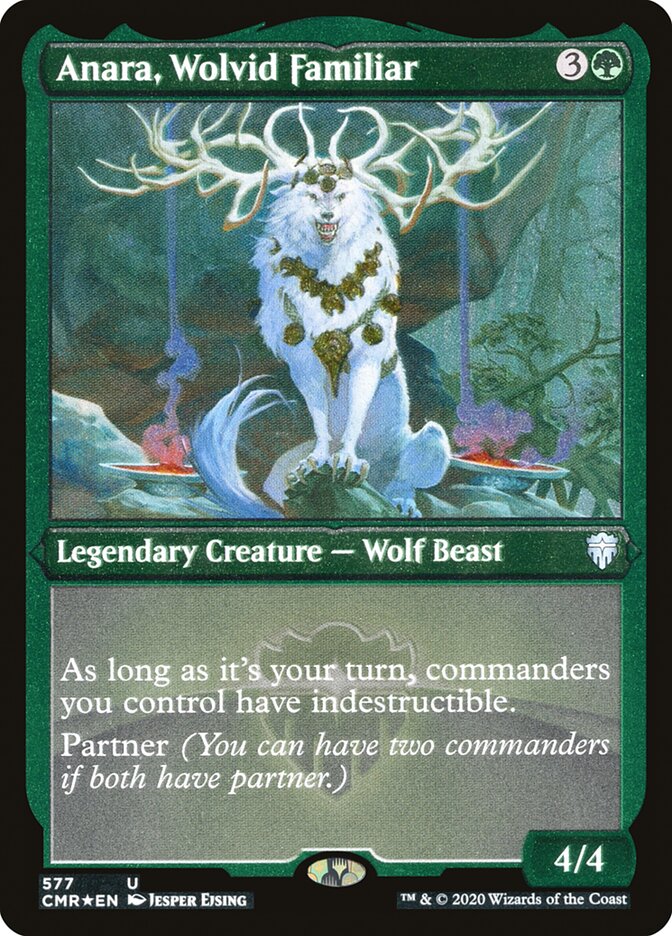 Anara, Wolvid Familiar (Etched) [Commander Legends] | Gear Gaming Fayetteville