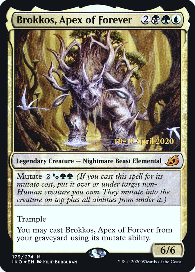 Brokkos, Apex of Forever [Ikoria: Lair of Behemoths Prerelease Promos] | Gear Gaming Fayetteville