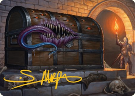 Mimic Art Card (Gold-Stamped Signature) [Dungeons & Dragons: Adventures in the Forgotten Realms Art Series] | Gear Gaming Fayetteville