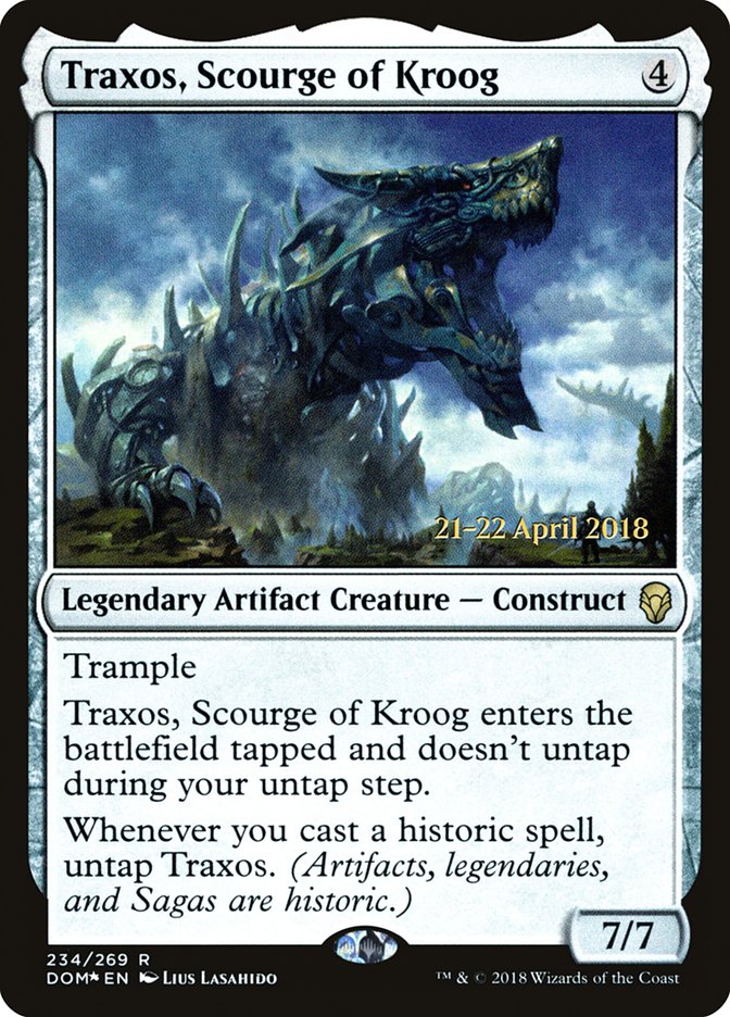 Traxos, Scourge of Kroog [Dominaria Prerelease Promos] | Gear Gaming Fayetteville