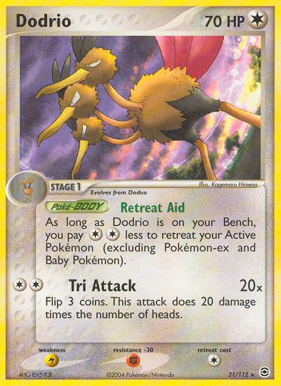 Dodrio (21/112) [EX: FireRed & LeafGreen] | Gear Gaming Fayetteville