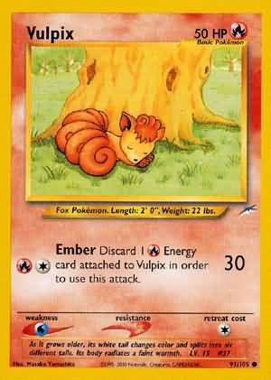 Vulpix (91/105) [Neo Destiny Unlimited] | Gear Gaming Fayetteville