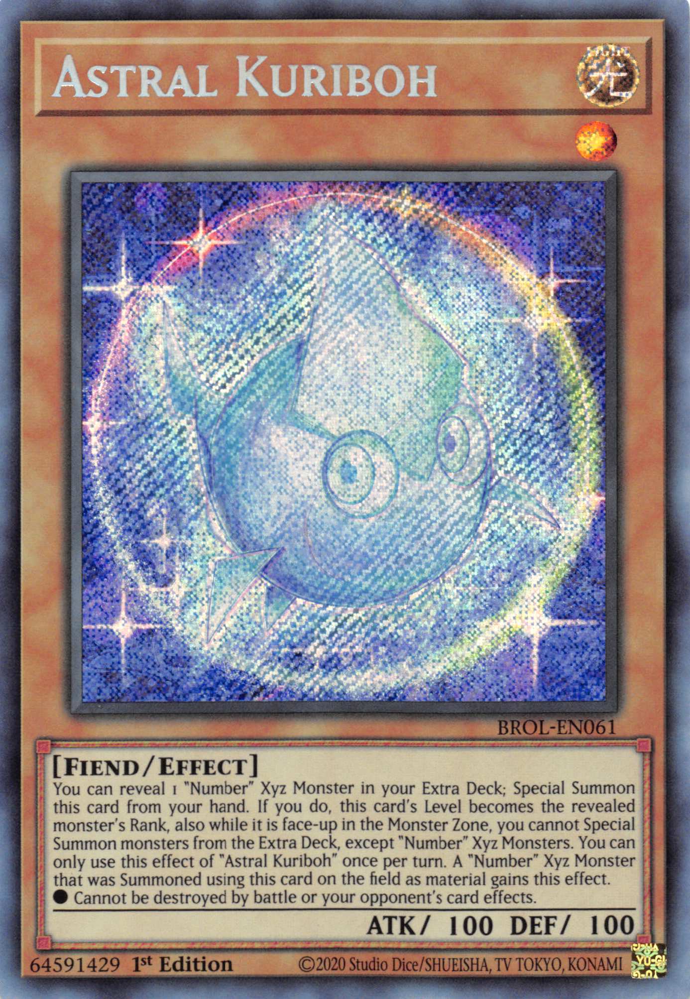 Astral Kuriboh [BROL-EN061] Secret Rare | Gear Gaming Fayetteville