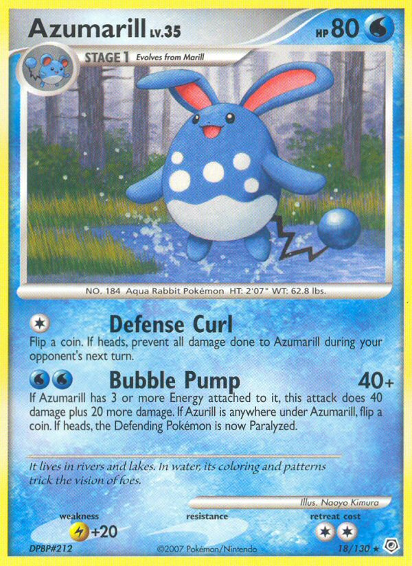 Azumarill (18/130) [Diamond & Pearl: Base Set] | Gear Gaming Fayetteville