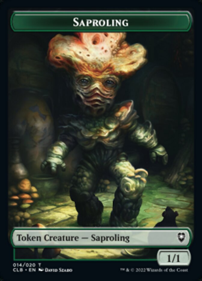 Treasure // Saproling Double-Sided Token [Commander Legends: Battle for Baldur's Gate Tokens] | Gear Gaming Fayetteville