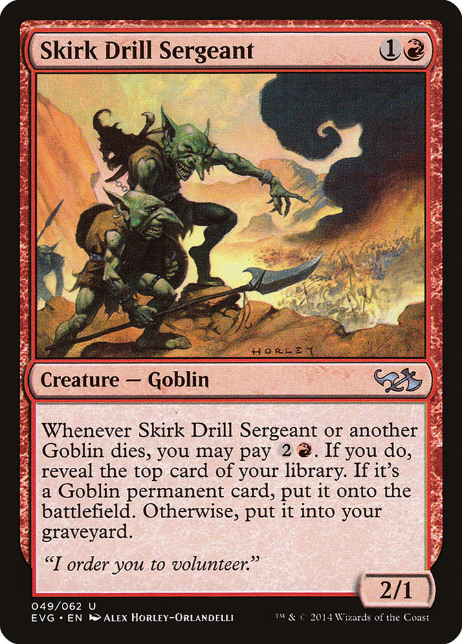 Skirk Drill Sergeant (Elves vs. Goblins) [Duel Decks Anthology] | Gear Gaming Fayetteville