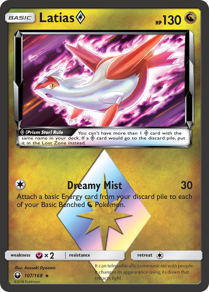 Latias (107/168) (Prism Star) [Sun & Moon: Celestial Storm] | Gear Gaming Fayetteville