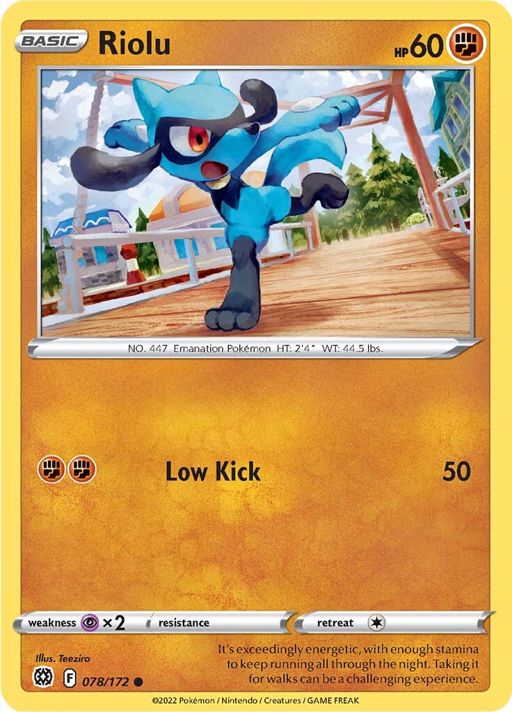 Riolu (078/172) [Sword & Shield: Brilliant Stars] | Gear Gaming Fayetteville