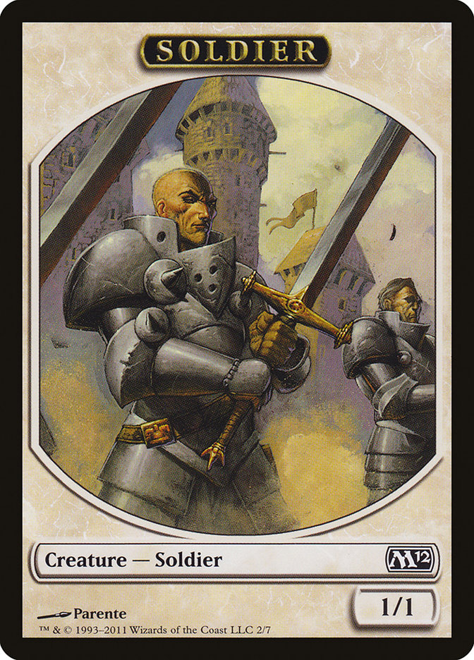 Soldier Token [Magic 2012 Tokens] | Gear Gaming Fayetteville