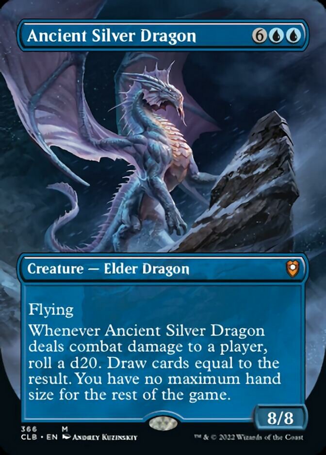 Ancient Silver Dragon (Borderless Alternate Art) [Commander Legends: Battle for Baldur's Gate] | Gear Gaming Fayetteville