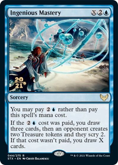 Ingenious Mastery [Strixhaven: School of Mages Prerelease Promos] | Gear Gaming Fayetteville