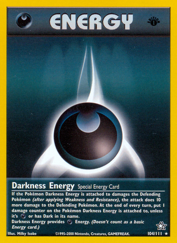 Darkness Energy (104/111) [Neo Genesis 1st Edition] | Gear Gaming Fayetteville