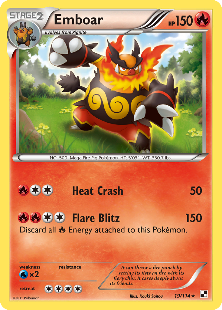 Emboar (19/114) [Black & White: Base Set] | Gear Gaming Fayetteville