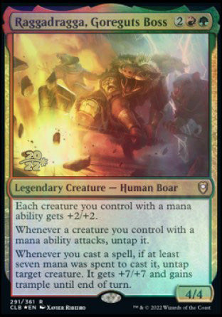 Raggadragga, Goreguts Boss [Commander Legends: Battle for Baldur's Gate Prerelease Promos] | Gear Gaming Fayetteville