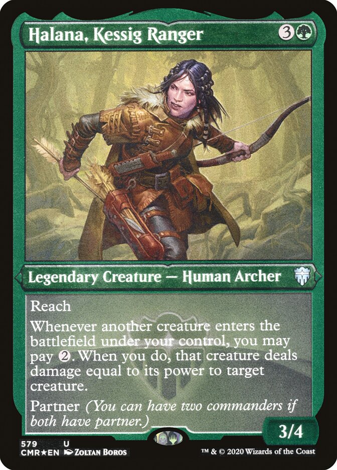 Halana, Kessig Ranger (Foil Etched) [Commander Legends] | Gear Gaming Fayetteville