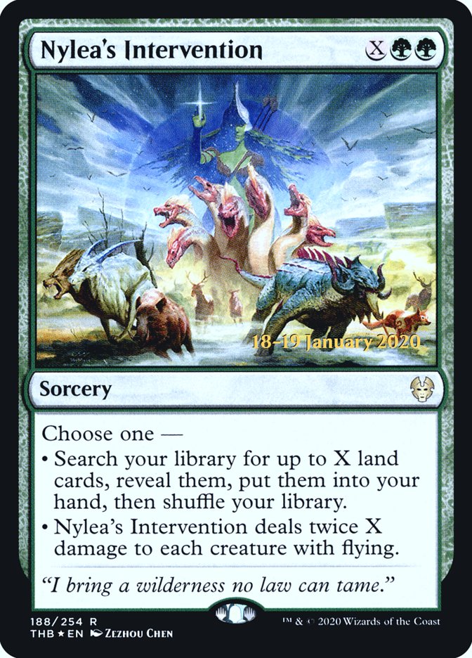 Nylea's Intervention [Theros Beyond Death Prerelease Promos] | Gear Gaming Fayetteville