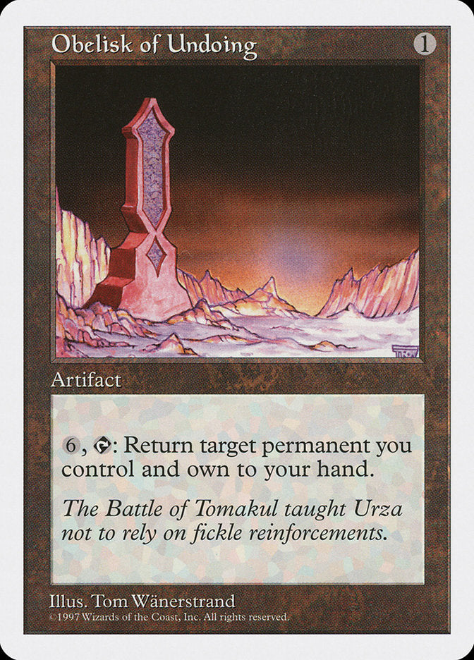 Obelisk of Undoing [Fifth Edition] | Gear Gaming Fayetteville