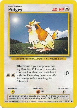 Pidgey (57/102) [Base Set Unlimited] | Gear Gaming Fayetteville