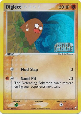 Diglett (50/100) (Stamped) [EX: Crystal Guardians] | Gear Gaming Fayetteville