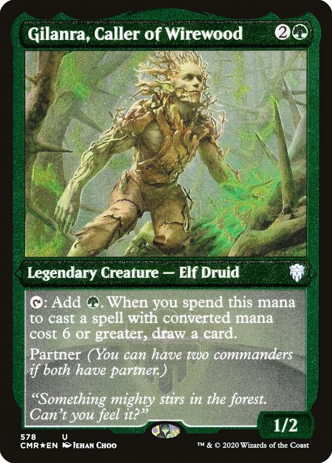 Gilanra, Caller of Wirewood (Etched) [Commander Legends] | Gear Gaming Fayetteville