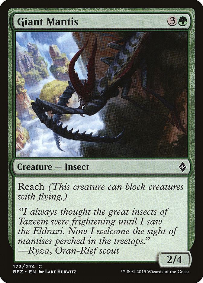 Giant Mantis [Battle for Zendikar] | Gear Gaming Fayetteville