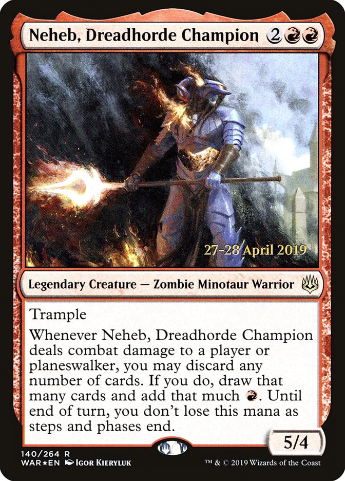 Neheb, Dreadhorde Champion [War of the Spark Prerelease Promos] | Gear Gaming Fayetteville