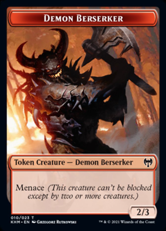 Demon Berserker Token [Kaldheim Tokens] | Gear Gaming Fayetteville