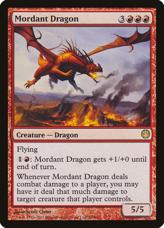 Mordant Dragon [Duel Decks: Knights vs. Dragons] | Gear Gaming Fayetteville