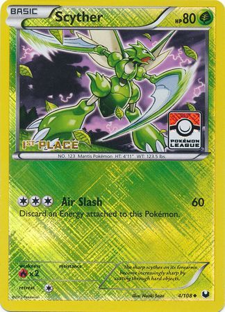 Scyther (4/108) (League Promo 1st Place) [Black & White: Dark Explorers] | Gear Gaming Fayetteville