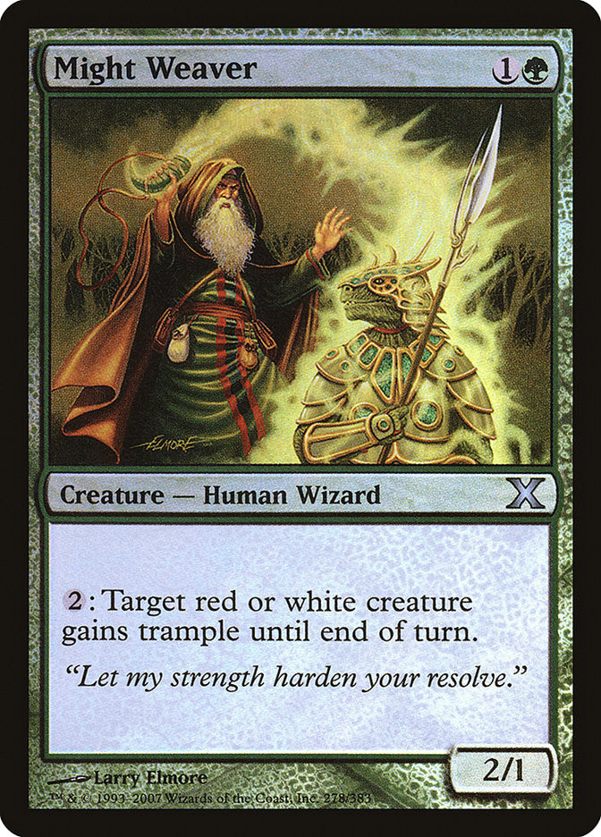 Might Weaver (Premium Foil) [Tenth Edition] | Gear Gaming Fayetteville