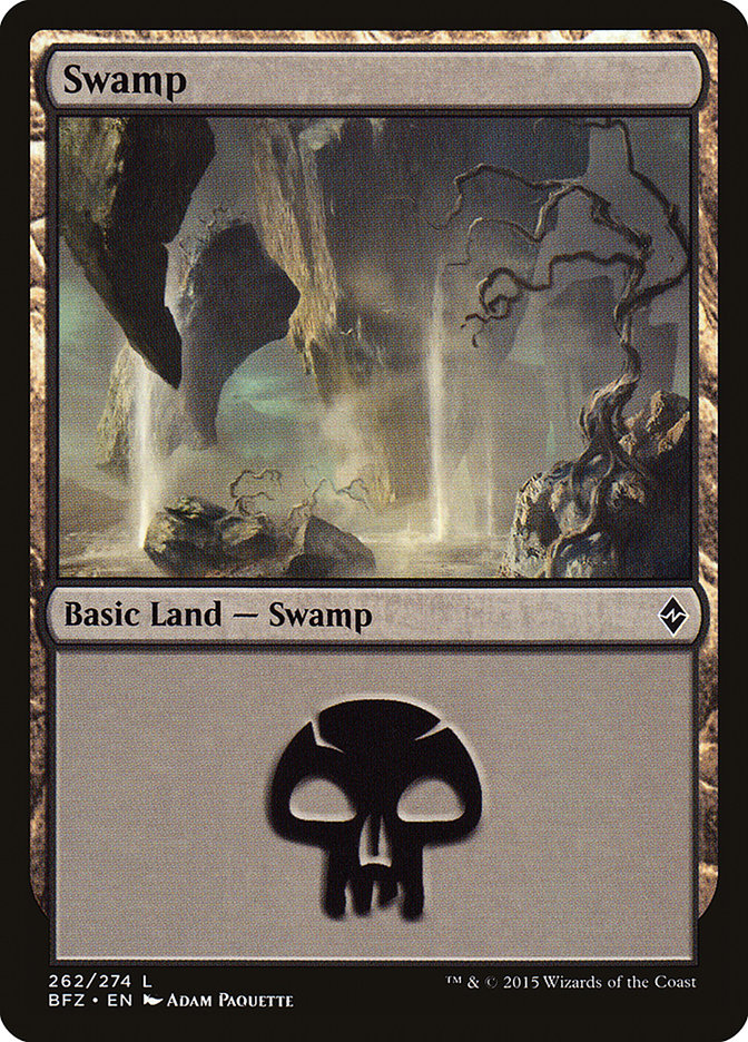 Swamp (262) [Battle for Zendikar] | Gear Gaming Fayetteville