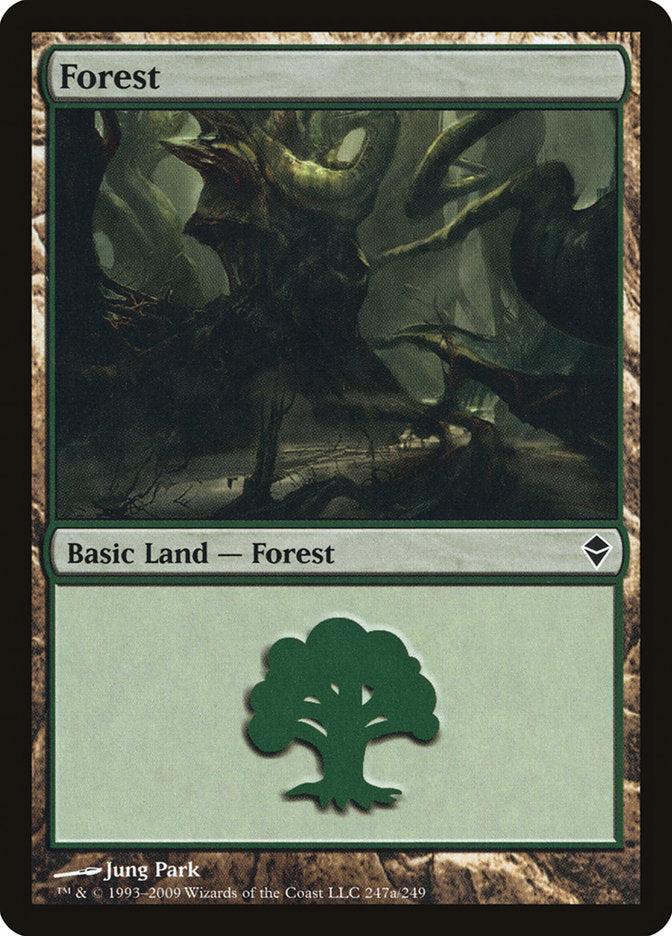 Forest (247a) [Zendikar] | Gear Gaming Fayetteville