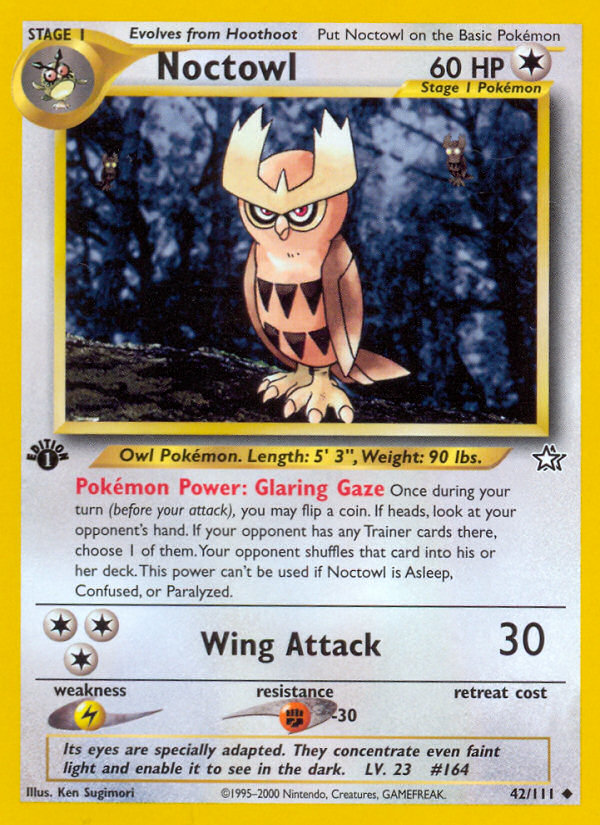 Noctowl (42/111) [Neo Genesis 1st Edition] | Gear Gaming Fayetteville