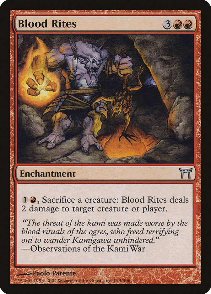 Blood Rites [Champions of Kamigawa] | Gear Gaming Fayetteville