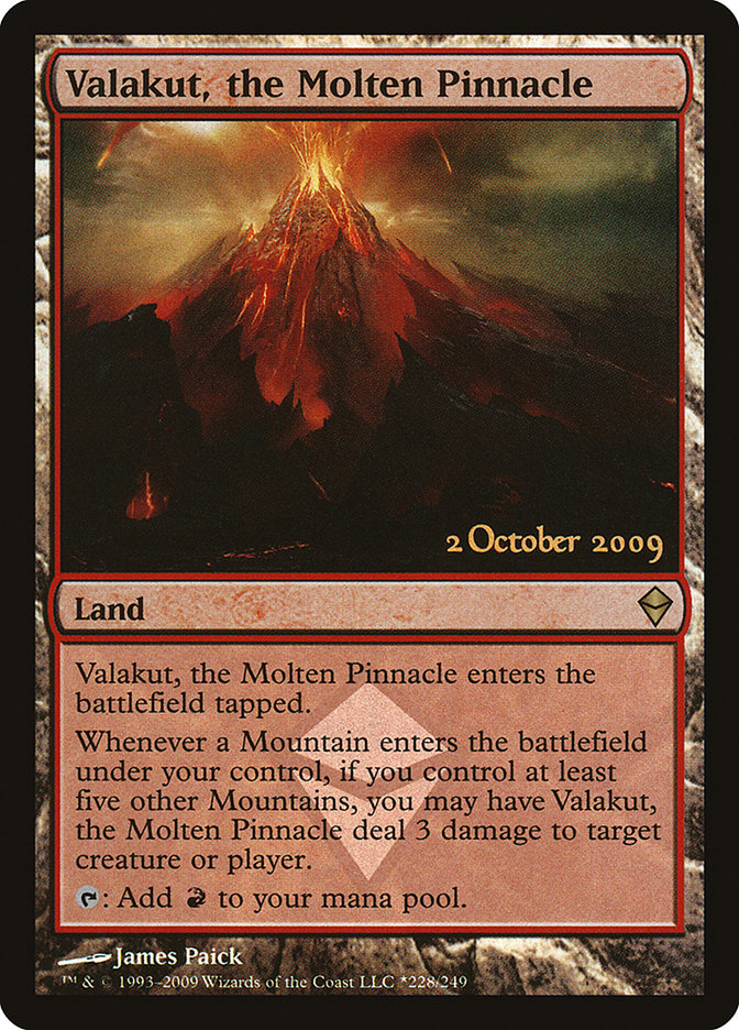 Valakut, the Molten Pinnacle [Zendikar Prerelease Promos] | Gear Gaming Fayetteville