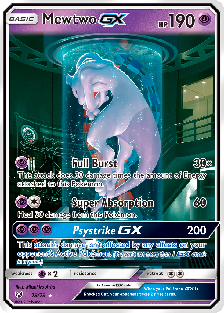 Mewtwo GX (78/73) [Sun & Moon: Shining Legends] | Gear Gaming Fayetteville