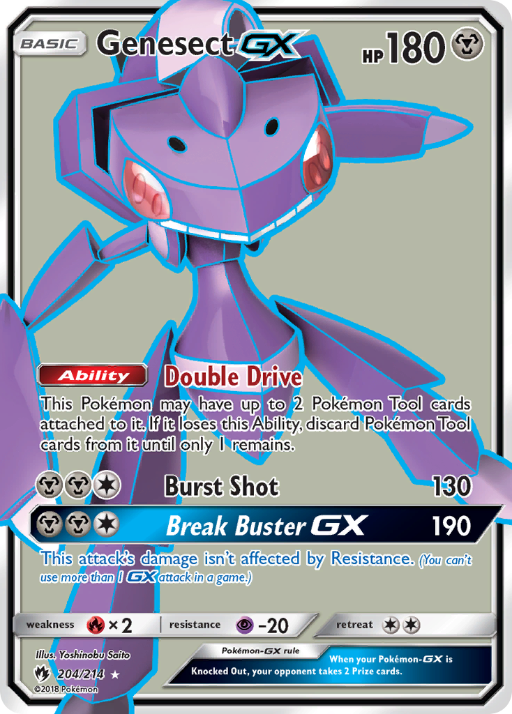 Genesect GX (204/214) [Sun & Moon: Lost Thunder] | Gear Gaming Fayetteville