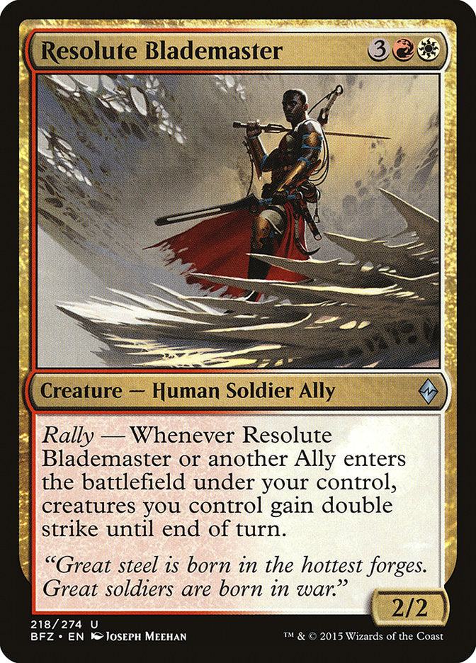 Resolute Blademaster [Battle for Zendikar] | Gear Gaming Fayetteville