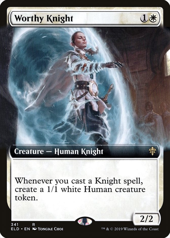 Worthy Knight (Extended Art) [Throne of Eldraine] | Gear Gaming Fayetteville