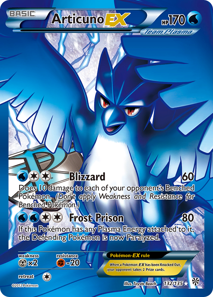 Articuno EX (132/135) [Black & White: Plasma Storm] | Gear Gaming Fayetteville