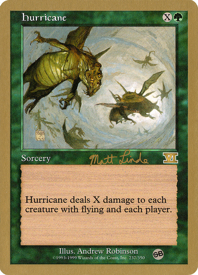 Hurricane (Matt Linde) (SB) [World Championship Decks 1999] | Gear Gaming Fayetteville