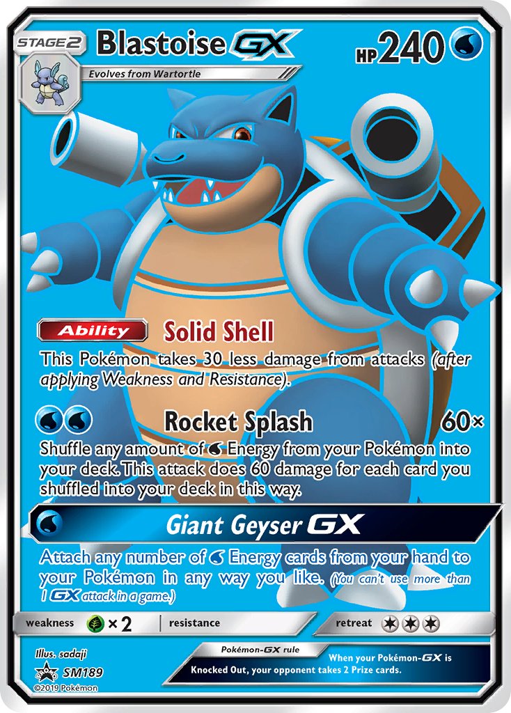 Blastoise GX (SM189) [Sun & Moon: Black Star Promos] | Gear Gaming Fayetteville