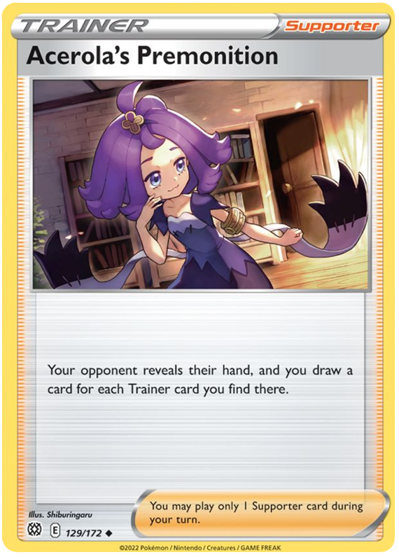 Acerola's Premonition (129/172) [Sword & Shield: Brilliant Stars] | Gear Gaming Fayetteville