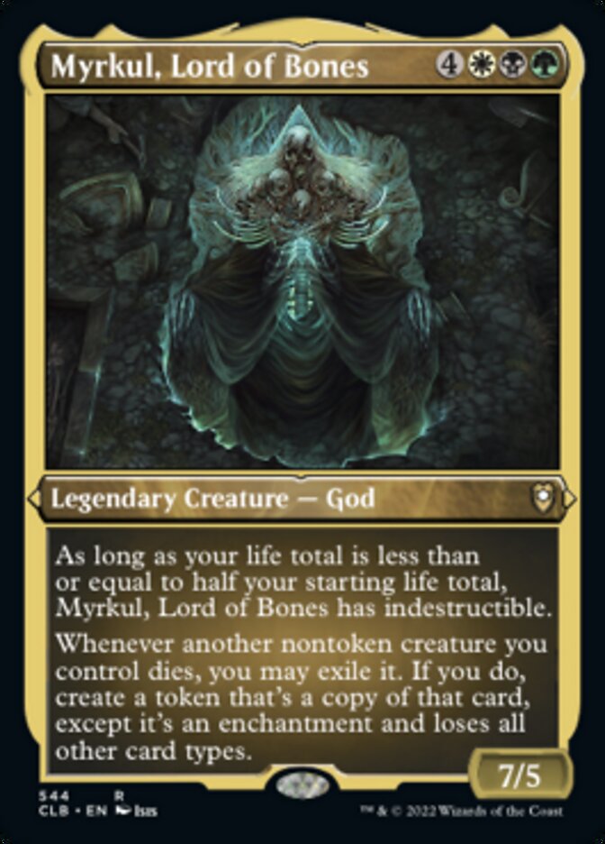 Myrkul, Lord of Bones (Foil Etched) [Commander Legends: Battle for Baldur's Gate] | Gear Gaming Fayetteville