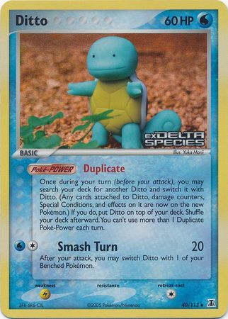 Ditto (40/113) (Stamped) [EX: Delta Species] | Gear Gaming Fayetteville