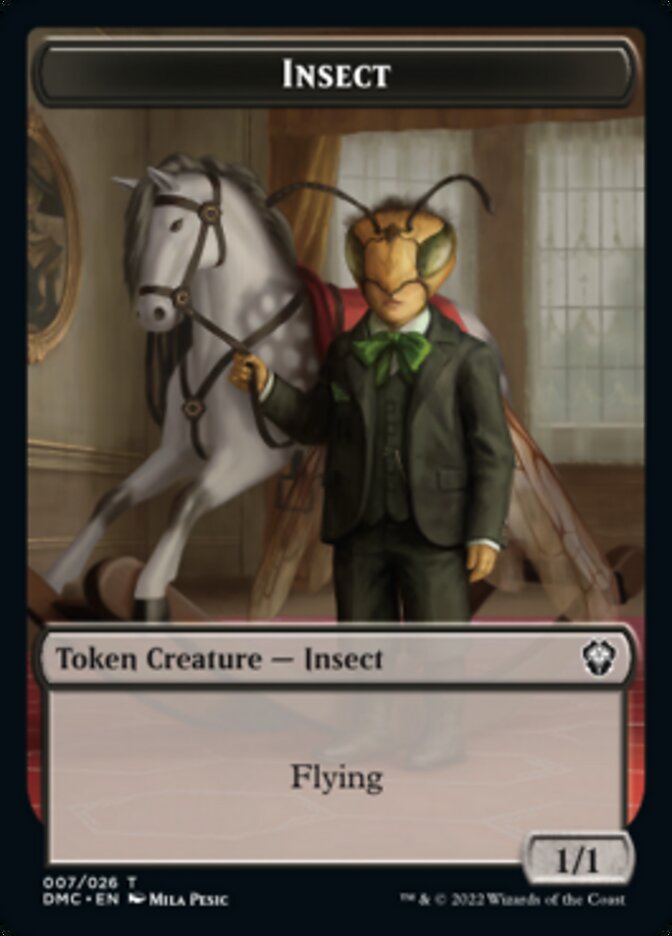 Soldier // Insect Double-Sided Token [Dominaria United Tokens] | Gear Gaming Fayetteville